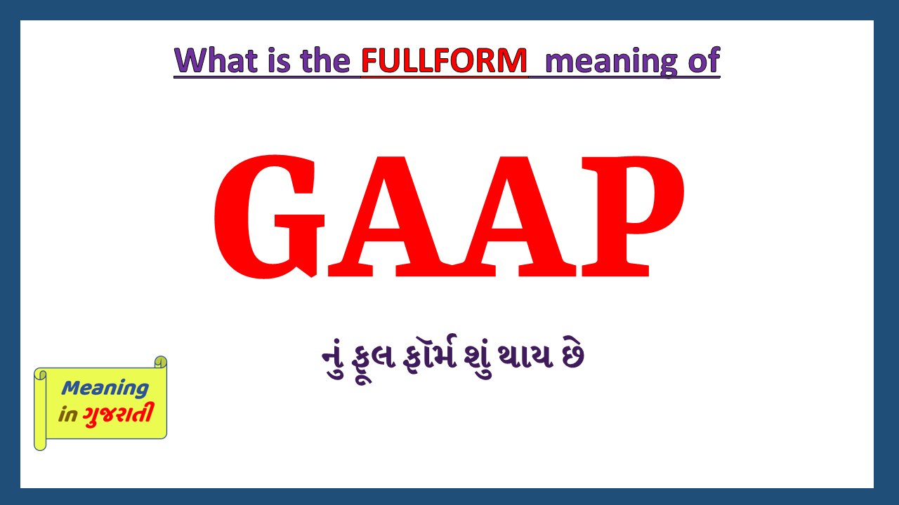 GAAP-full-form-in-gujarati