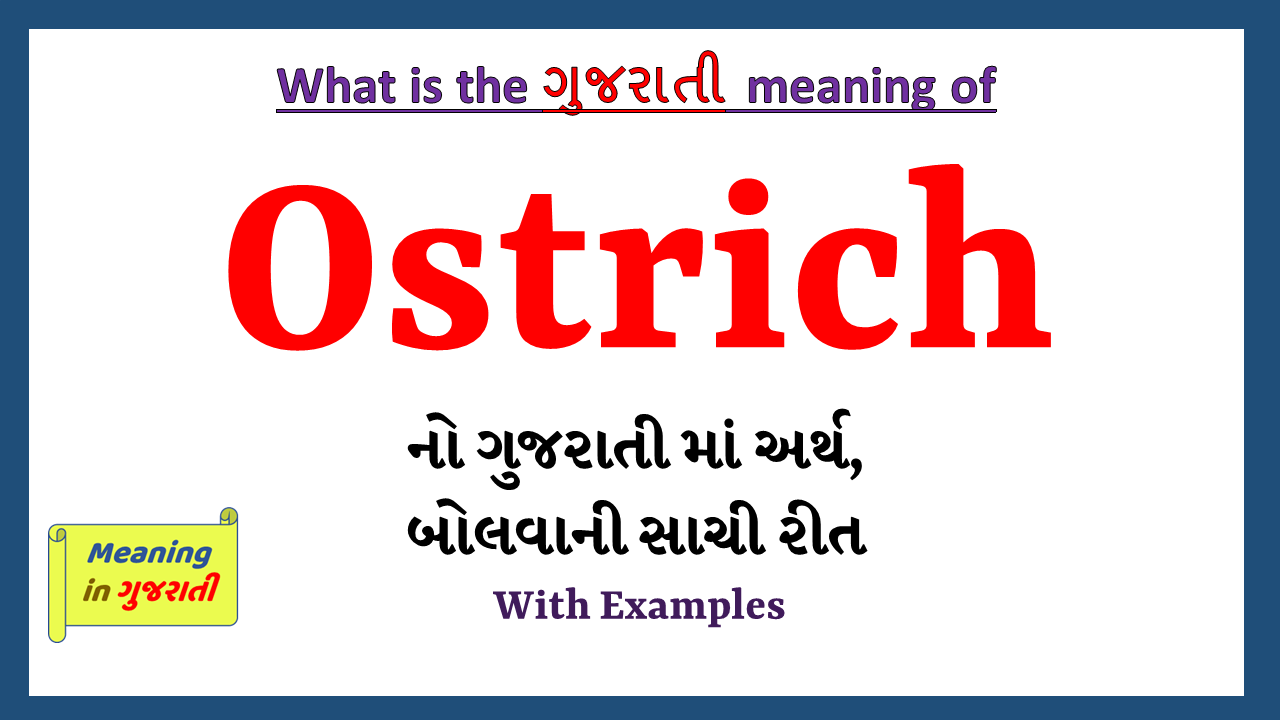 Ostrich-meaning-in-gujarati